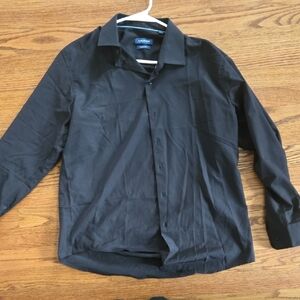 Nautica Men's Black Button Down Shirt